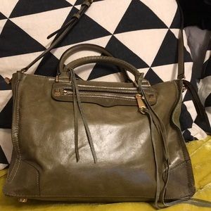 Olive green mini satchel